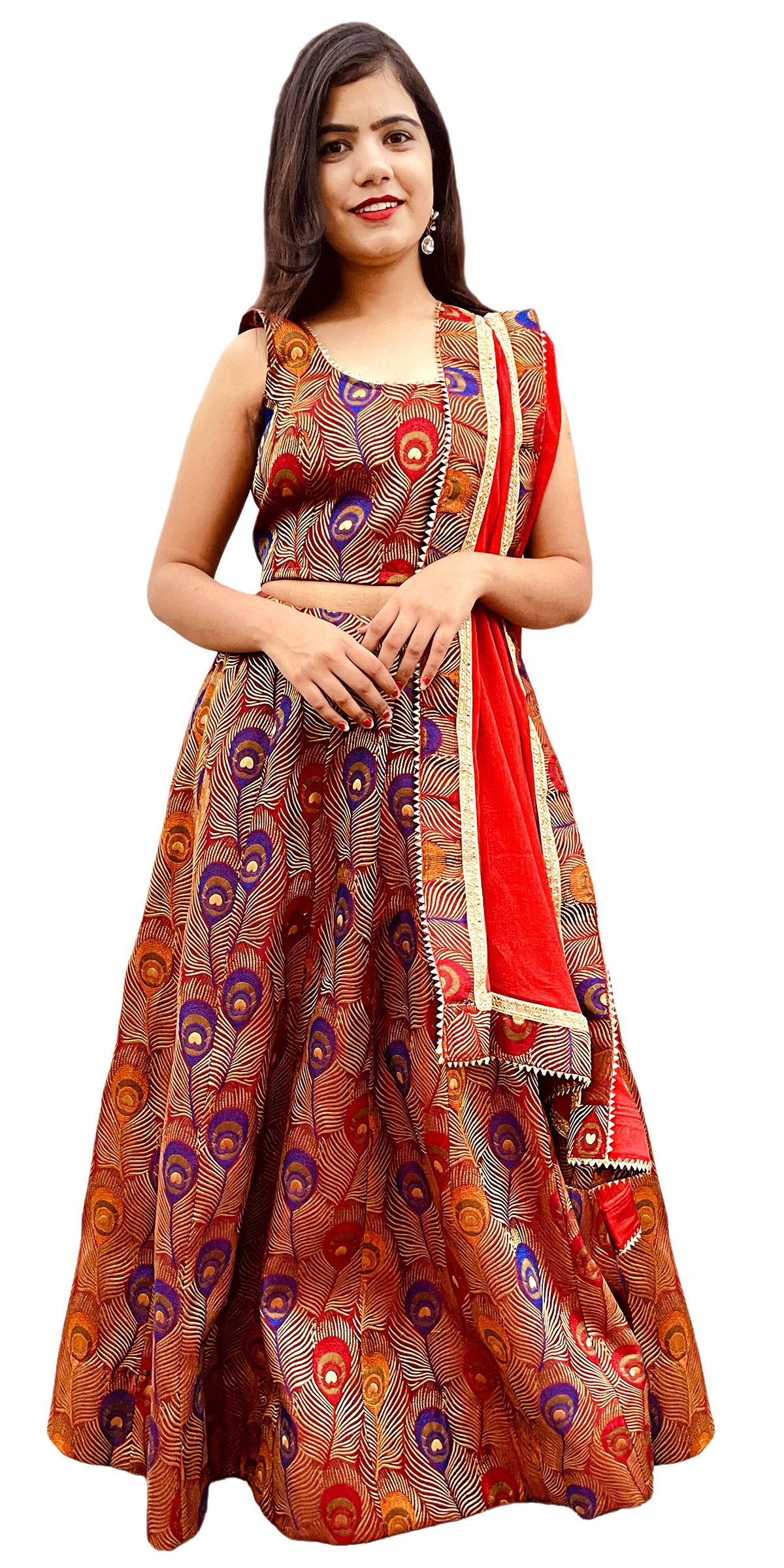 brocade lehenga choli with dupatta