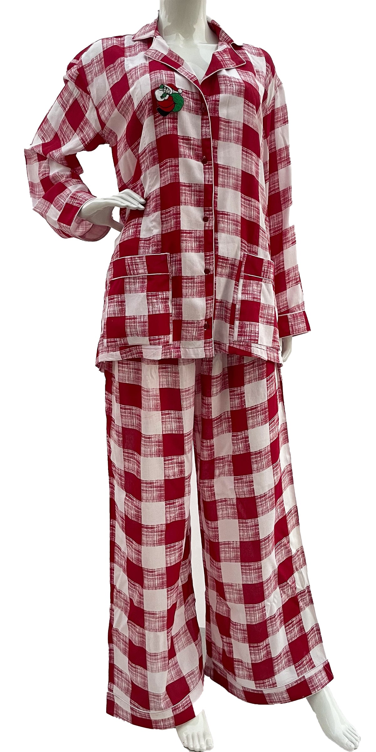 Red discount checked pjs